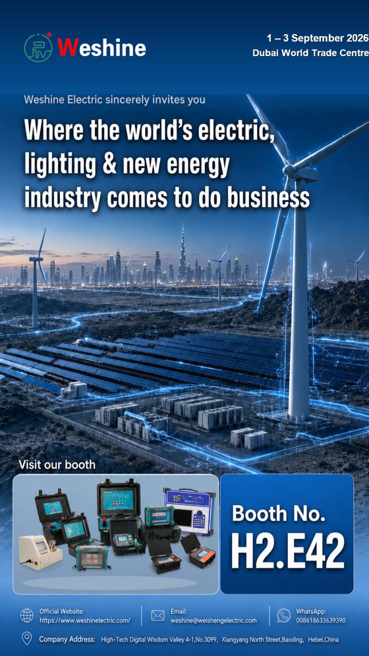 Weshine Electric skal stille ut på Middle East Energy 2026 i Dubai
